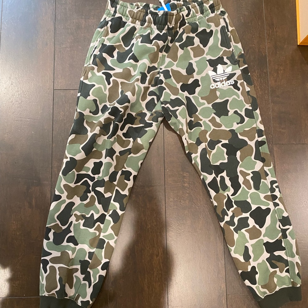 Adidas Green Camo Joggers